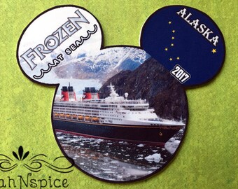 New Larger Magnets - Alaska Magnet - Alaska Door Magnet - Disney Cruise Ship Door Magnet - Disney Magnet - Cruise Magnet - Ship Magnet