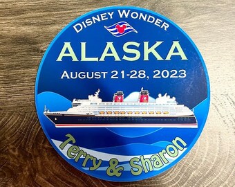Cruise Door Magnet - Alaska Magnet - Disney Wish Magnet - Disney Alaska Door Magnet - disney cruise magnet - disney wonder magnet alaska