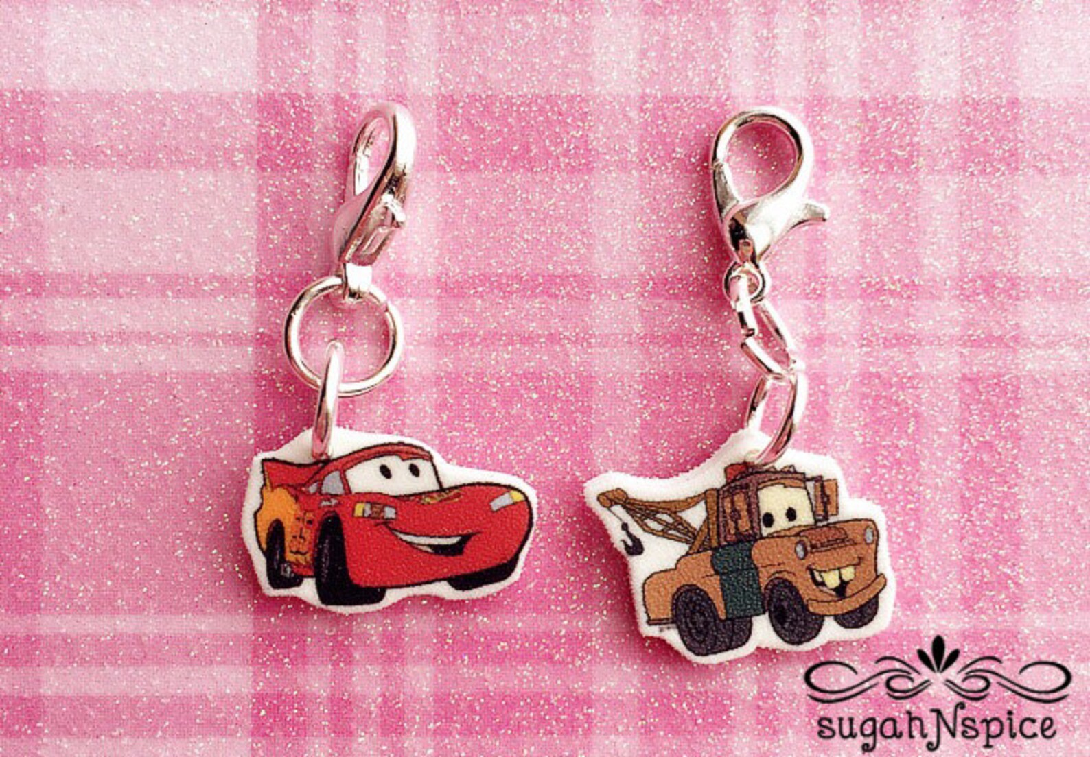 Cars Bracelet Charms Cars Charm Bracelet Lighting McQueen Etsy