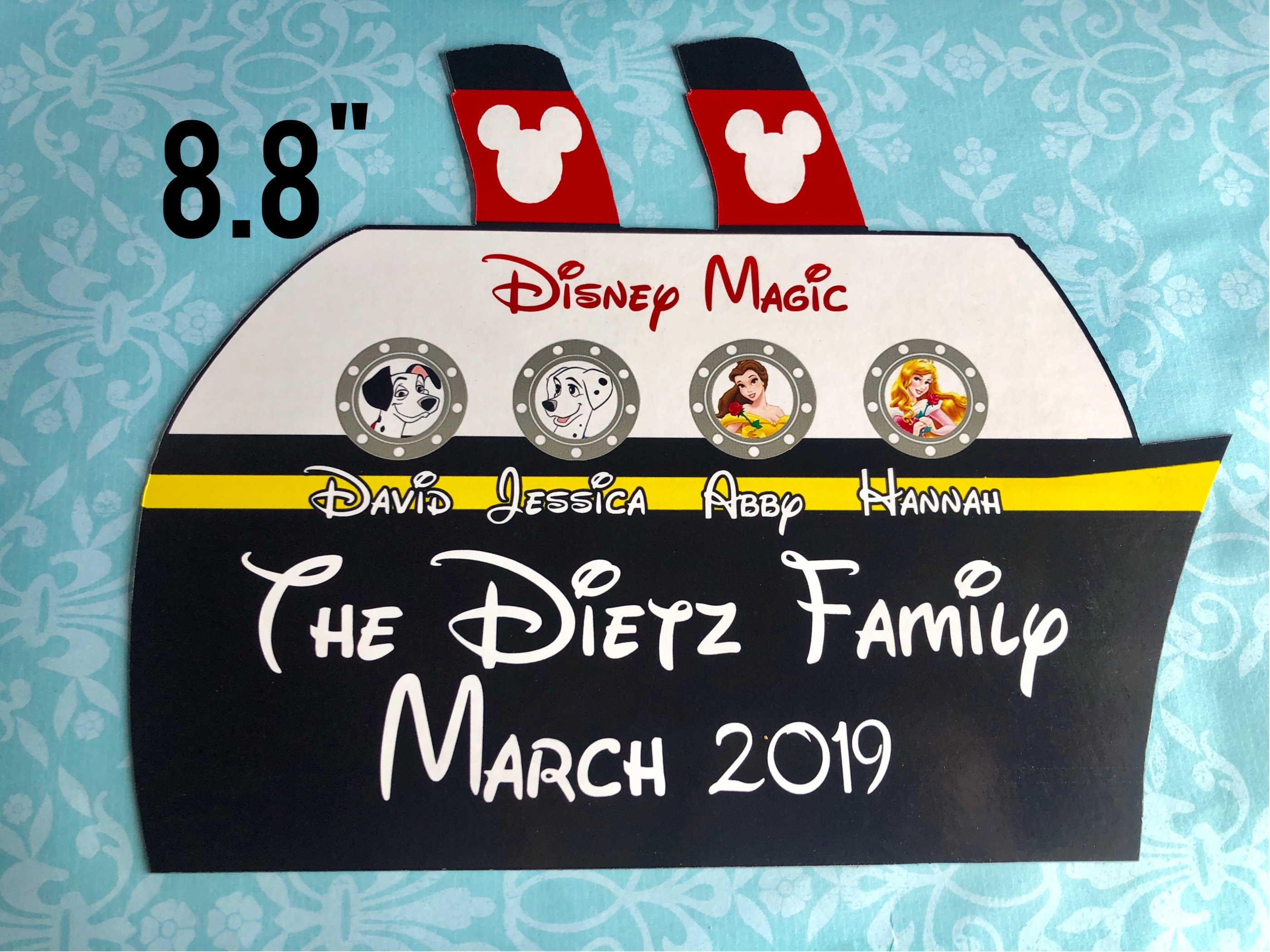 Personalized Halloween Haunted House Spirit Host For Disney Cruise Custom Door Magnet Personalized Halloween Haunted House Spirit Host For Disney Cruise Custom Door Magnet