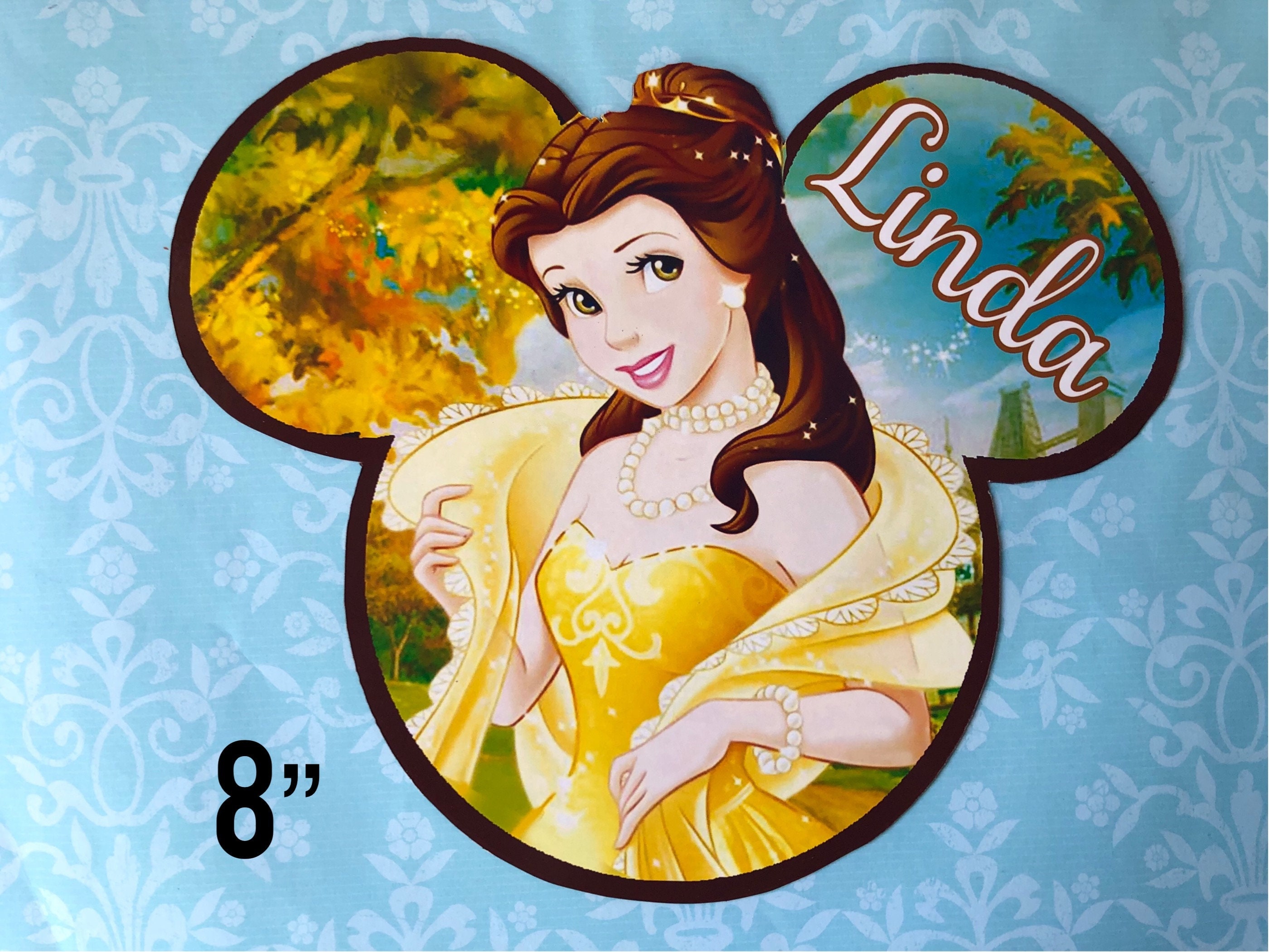 Disney Cruise Door Magnet - Belle Magnet - Beauty and the Beast Magnet - Custom Cruise Door Magnet - Beast Magnet - Belle and Beast Magnet