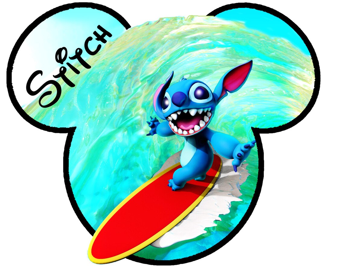 Disney Cruise Door Magnet Stitch Magnet Stitch surfing | Etsy
