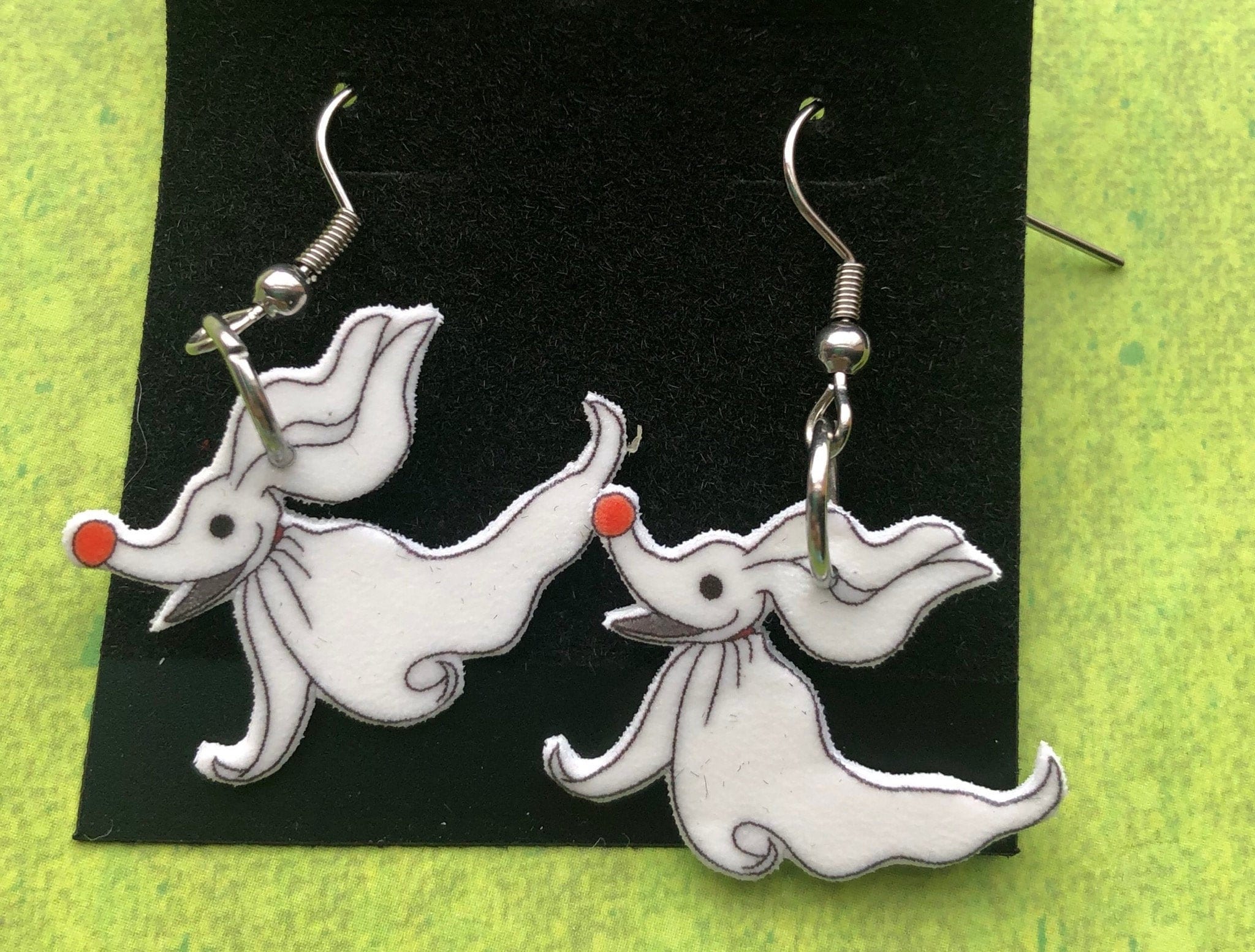 Nightmare Before Christmas Earrings Zero Earrings Halloween Etsy