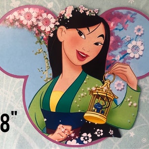 👑 Lot of 6 Kawaii Cute Disney Princess Pins - Ariel Tiana Merida Jasmine  Mulan