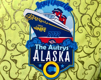 Cruise Door Magnet - Alaska Magnet - Disney Magnet - Disney Wonder Alaska Door Magnet - Door Magnet - Fridge Magnet - Alaska