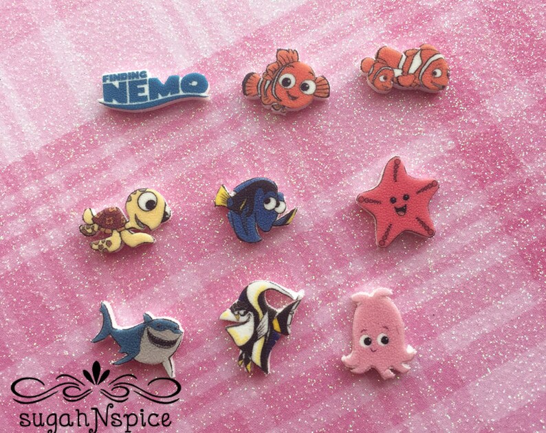 Nemo Locket Pearl Charm Disney/'s Finding Nemo Floating Charm Finding Nemo Memory Charm Squirt Charm Finding Nemo Dory Charm