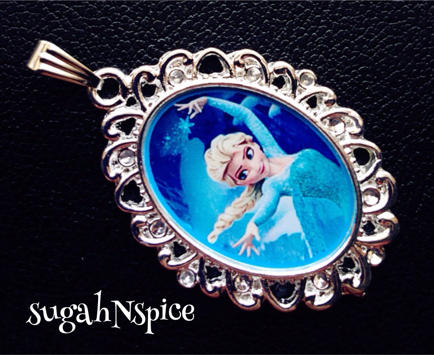 Disney's Frozen Elsa Necklace Pendant Elsa pendant Elsa Etsy
