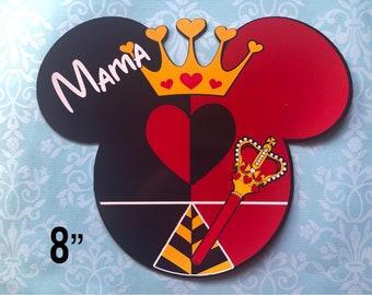 Alice in Wonderland Cruise Door Magnet – Queen of Hearts, Personalized