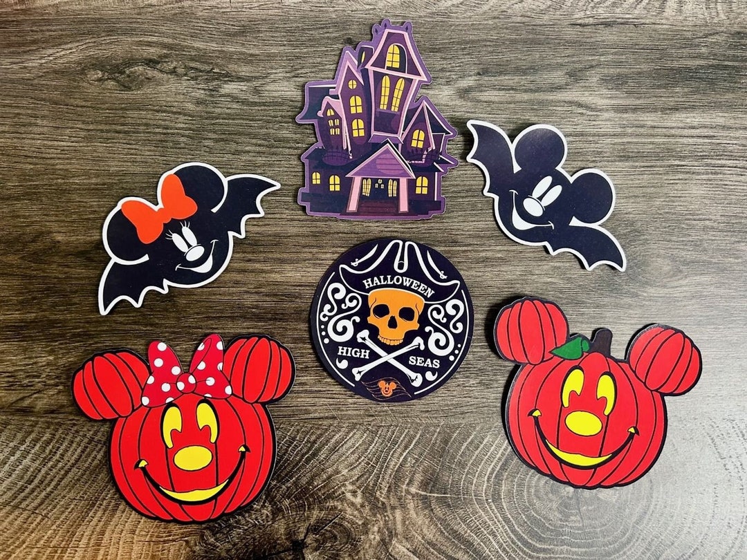 Disney Cruise Magnets 6 Pc Magnet Set Halloween Magnet Halloween on the ...