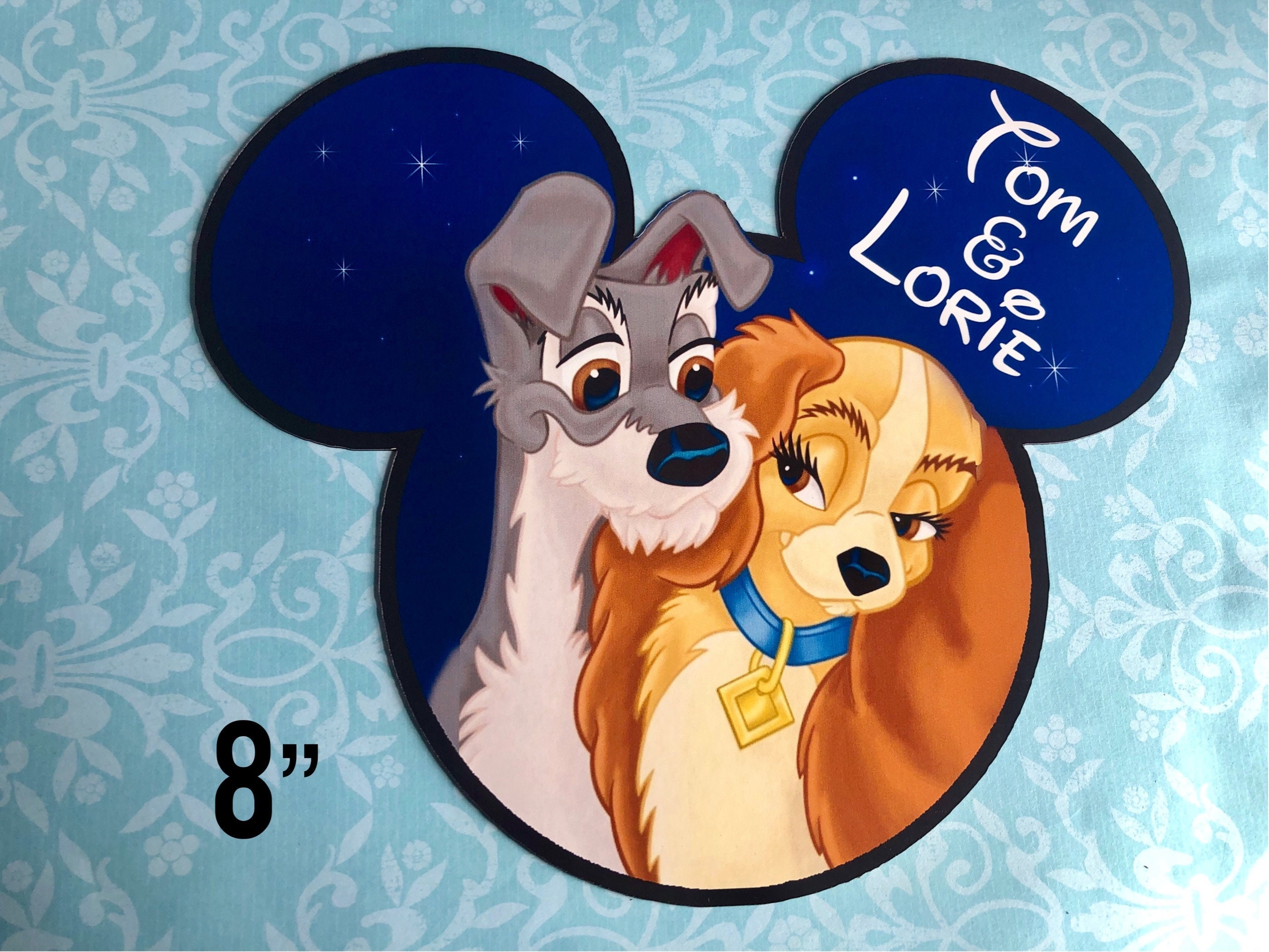 Disney Cruise Door Magnet - Lady and the Tramp Magnet - Lady