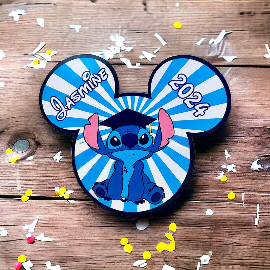 Disney Cruise Door Magnet - Stitch Graduation Magnet - Cruise Magnet ...