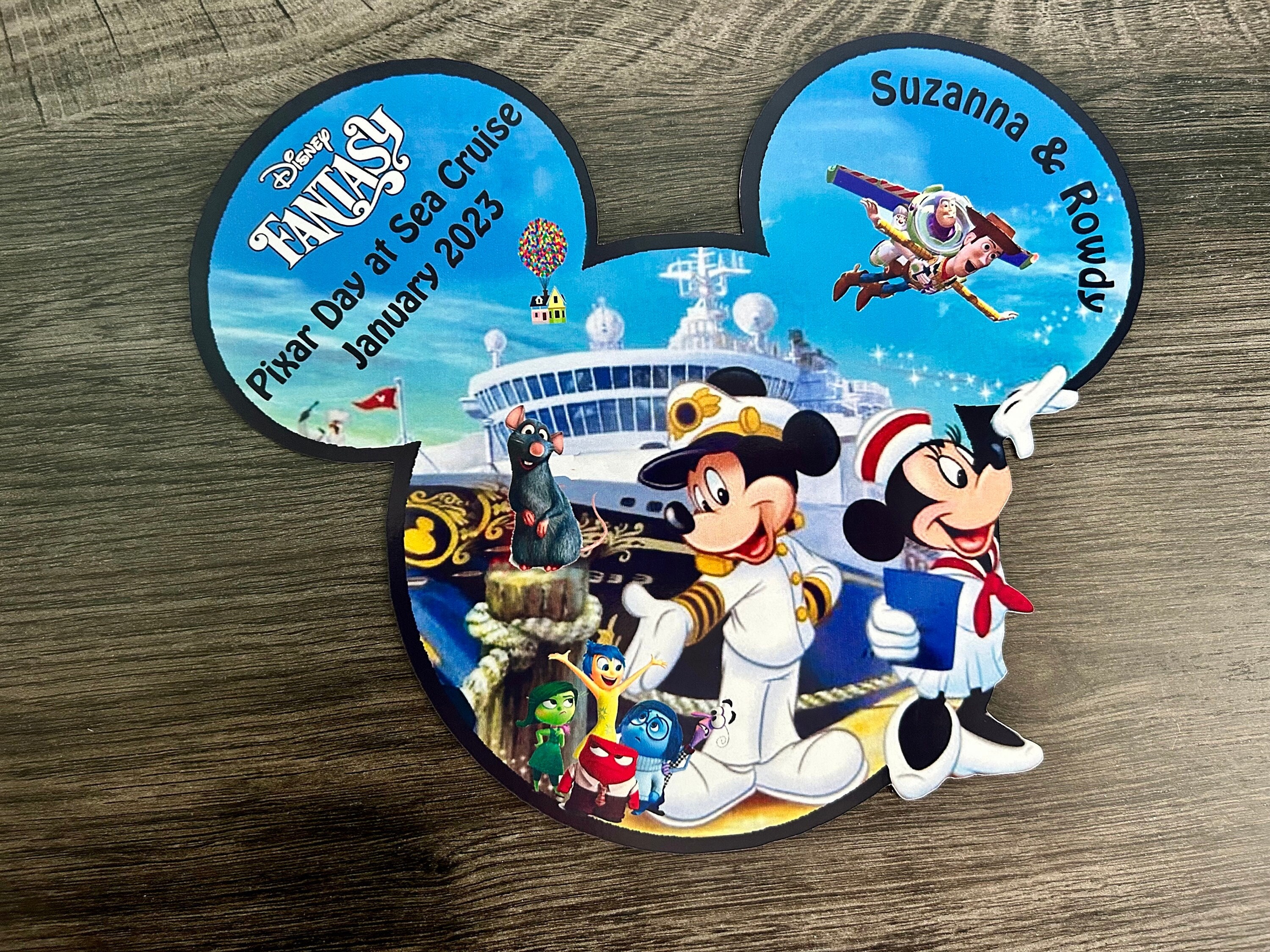 Disney Characters Personalized Cruise Door Magnet -  Portugal