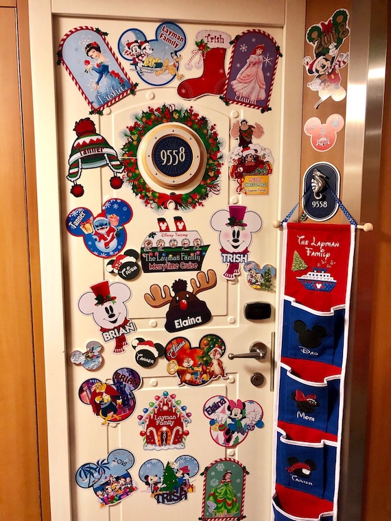 For Disney Cruise Custom Door Magnet Personalized Christmas Holiday Ornament Arabian Princess 