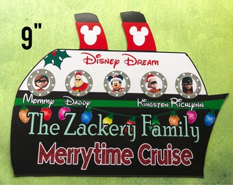 NEW Size Disney Cruise Door Magnet - Merrytime Cruise Ship Magnet - Cruise Door Magnet - Merrytime Cruise Magnet - Christmas Cruise Magnet