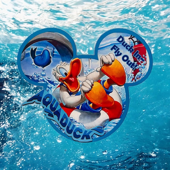 Disney Cruise Door Magnet - Aqua Duck Magnet - Aquadunk Magnet