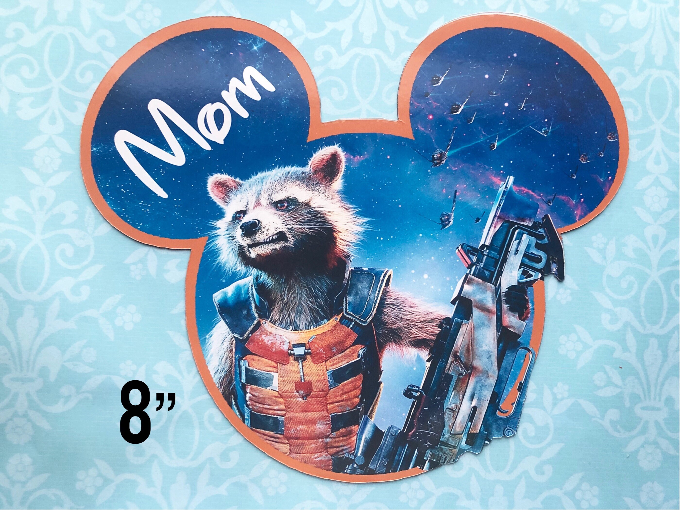 NEW Size Disney Cruise Door Magnet - Rocket Magnet - Guardians of the Galaxy magnet -  Magnet - Disney Cruise Rocket Magnet