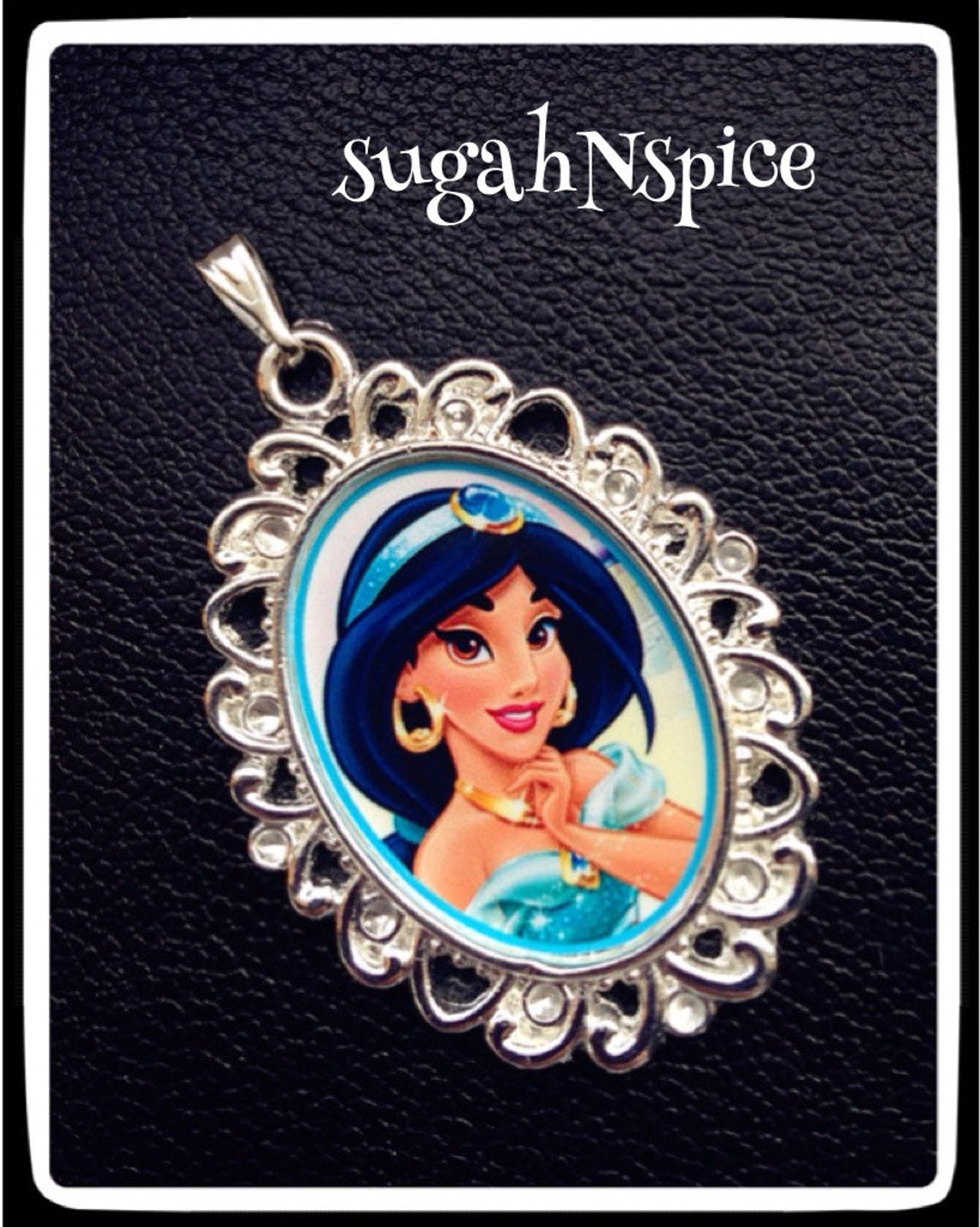 Princess Jasmine Necklace Pendant Inspired Necklace Pendant Etsy