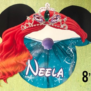 Personalized Ariel Cruise Door Magnet - The Little Mermaid