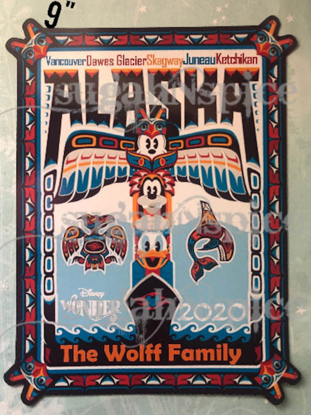 New Larger Size Disney Cruise Door Magnet Alaska Magnet Disney Wonder ...