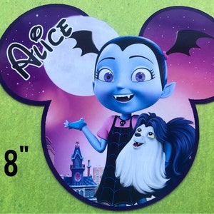 NEW Size Disney Cruise Door Magnet - Vampirina Magnet - Vampire Magnet - Custom Cruise Door Magnet - Wolfie Magnet