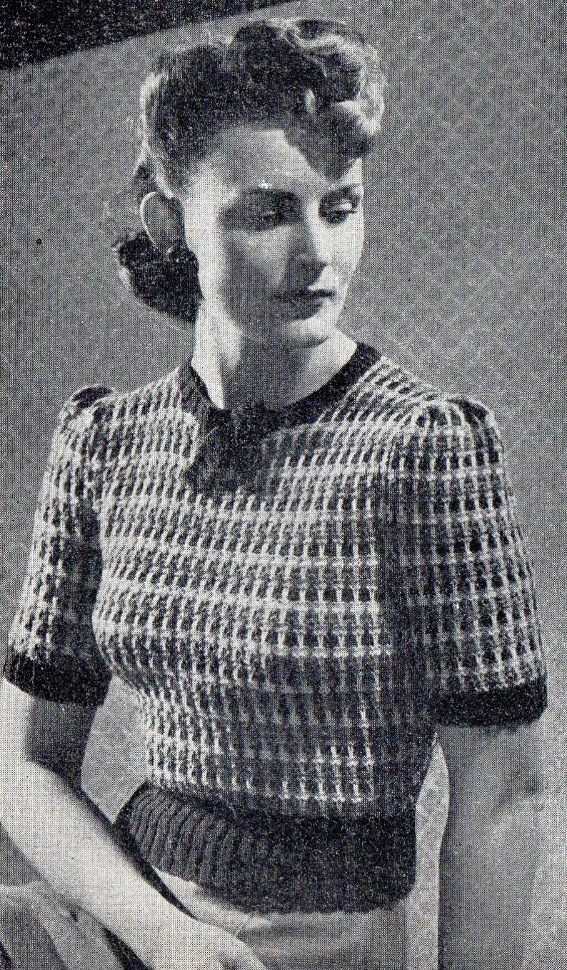 1940's Needlewoman and Needlecraft Knitting Pattern for a Etsy