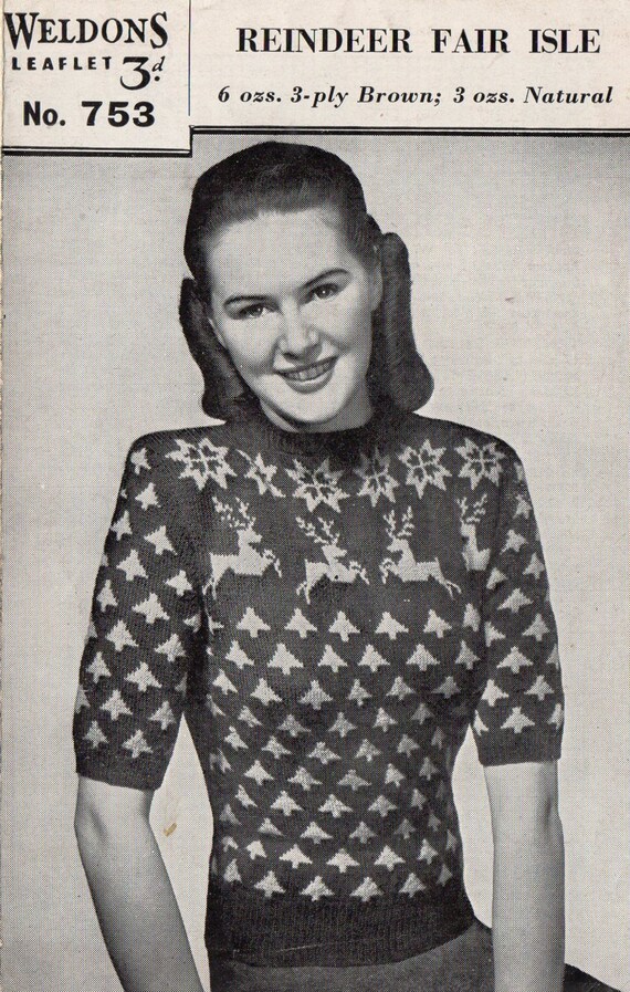 Vintage 1940s knitting pattern-how to make a rainbow stripe jacket cardigan