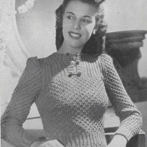 1940's Stitchcraft Knitting Pattern for a Honey-comb - Etsy