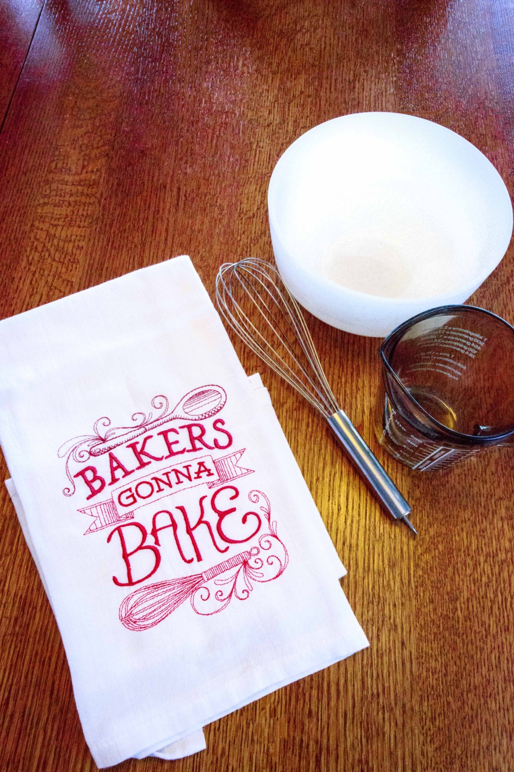 Bakers gonna bake Embroidered Flour Sack Hand/Dish Etsy