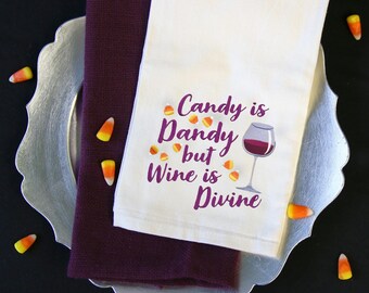 Prmtves By Kathy Candy Dandy Wne Dvne | Halloween Ktchen Towels