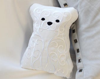 Polar Bear Plush Animal pillow Polar Bear throw pillow