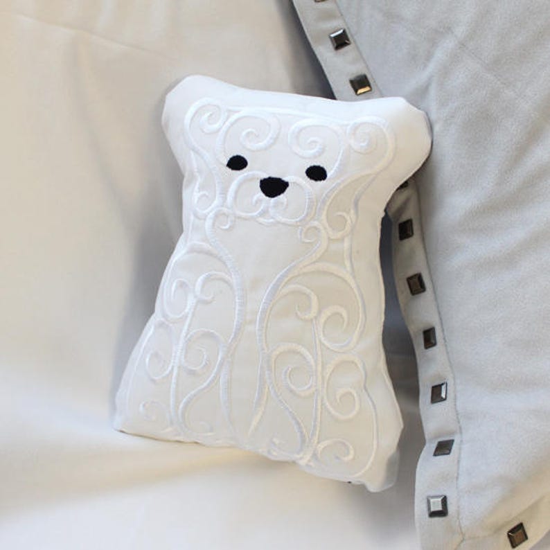 eddie bauer cozy polar bear throw pillow