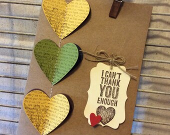 Homemade Thank you Card