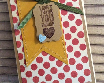 Homemade Thank you Card