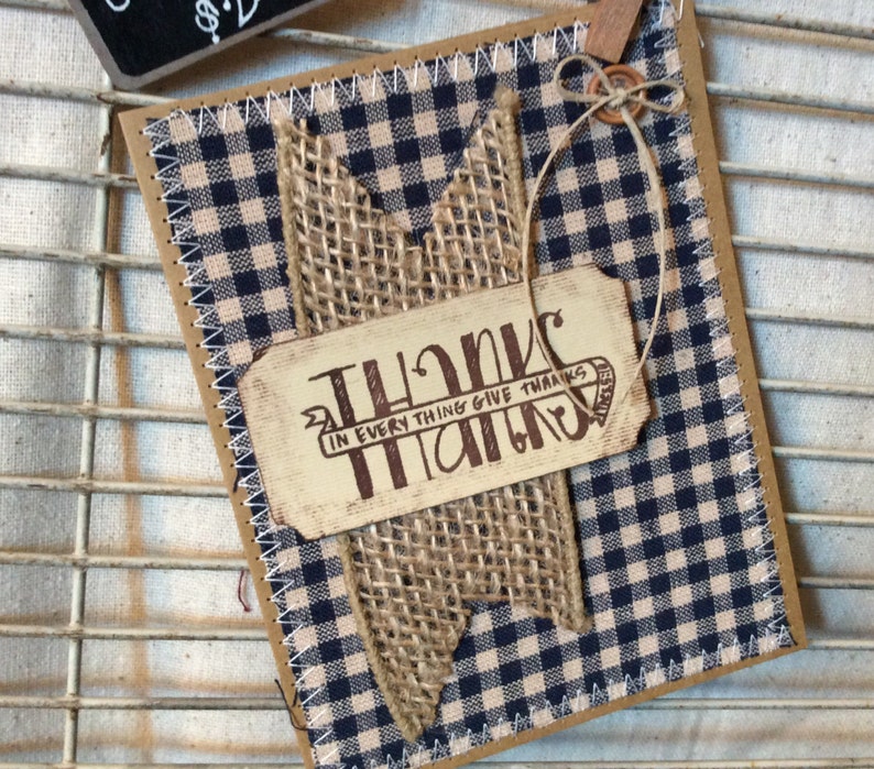 Homemade Thank you Card