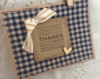Homemade Thank you Card