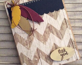 Homemade Thank you Card