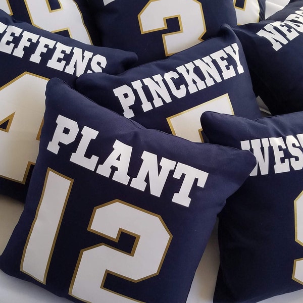 Custom Team gift senior LAX Jersey Number night class 2026 Pillow: Personalized Sports Name softball baseball softball soccer banquet