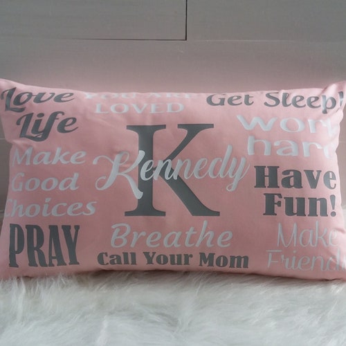 Personalized Dorm Decor Dorm Room Pillow College Dorm Gift Etsy