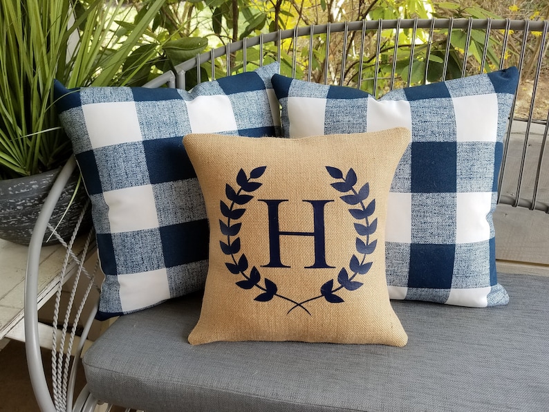 SET OF 3 Buffalo Check Outdoor Throw pillows Rustic Farmhouse Etsy