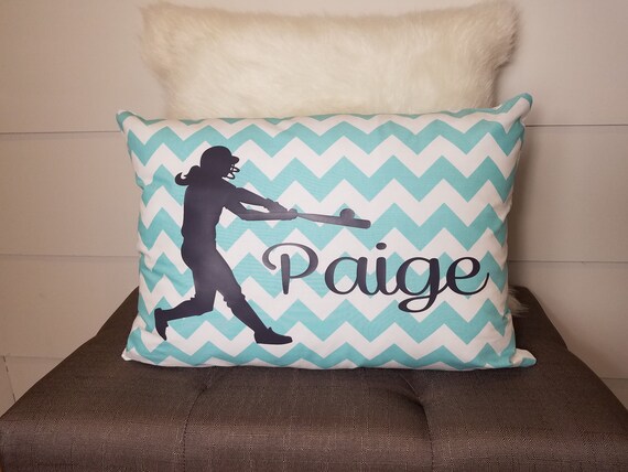 Girls Softball Personalized Gift Custom Room Bedroom Decor Etsy