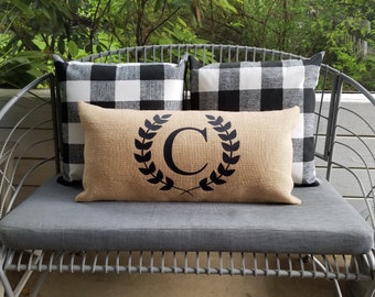 Outdoor Black White spring Plaid neutral SET OF 3 Farmhouse Buffalo Check Throw pillows Rustic Style Decor porch redo entryway Ballard inspo