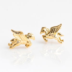 Pegasus Earrings | Pegasus Stud Earrings | Cute Earrings | Dainty Gold Studs | Unicorn Earrings | Jewelry Gift
