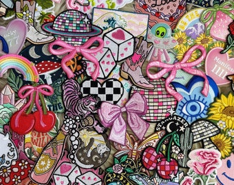 Iron On Patch - Embroidered Patches for Jackets - Your Choice of Patch - SOO Many Styles :)  Cute VSCO - Trendy - Wildflower + Co. DIY Gifts