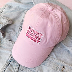 Howdy Baseball Hat - Choice of Hat Color - Space Cowgirl - Disco Cowgirl - Pink Cowboy Baseball Cap - Wildflower + Co.