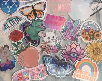 Aesthetic Stickers | Your Choice of Sticker - SOO Many Cute Stickers :) VSCO - Stickers for Laptop Water Bottles + Wildflower + Co.