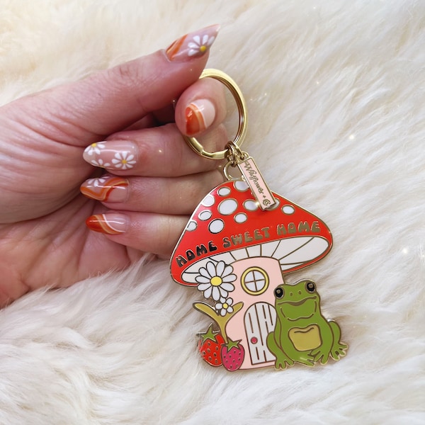 Mushroom Keychain Etsy