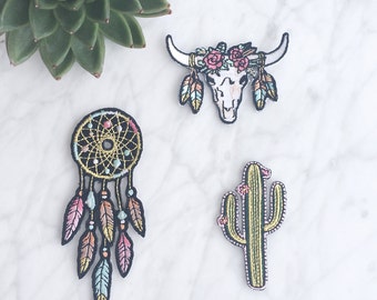 CACTUS Iron On Patch Western Southwest