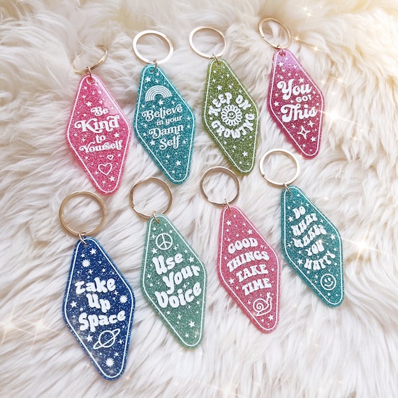 Positive Message Keychain