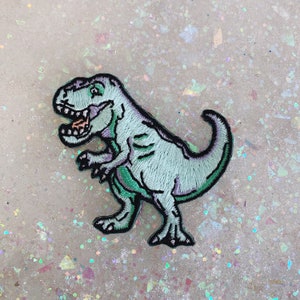 T-Rex Dinosaur Patch - Wildflower + Co. - Iron On Embroidered Patches - Wildflower + Co. DIY