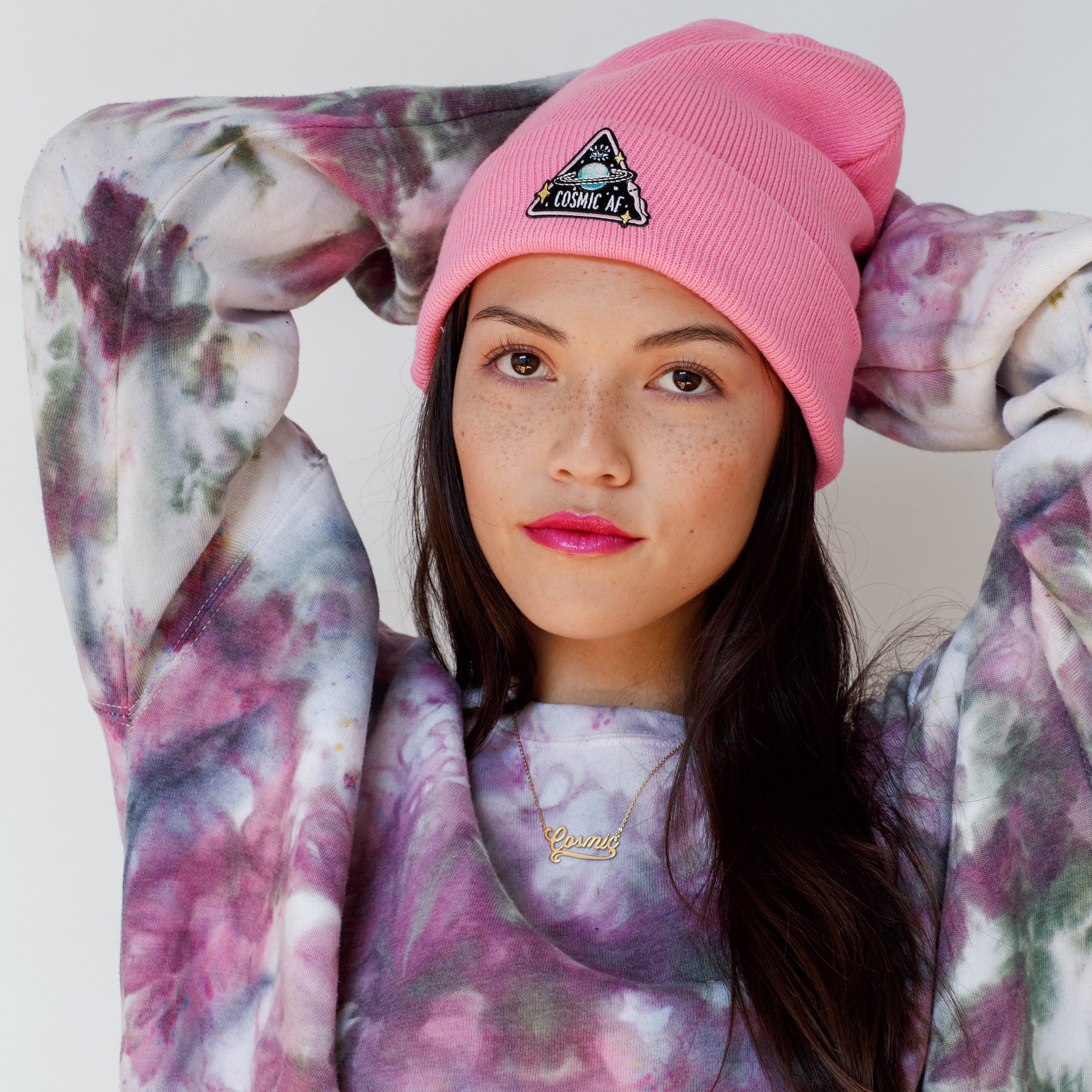 designer patched beanies — reworked vintage clothing and much more!